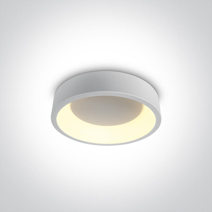 WHITE PLAFO LED 20W CCTV IP20 230V