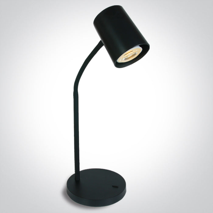 BLACK TABLE LAMP GU10 10W EU PLUG