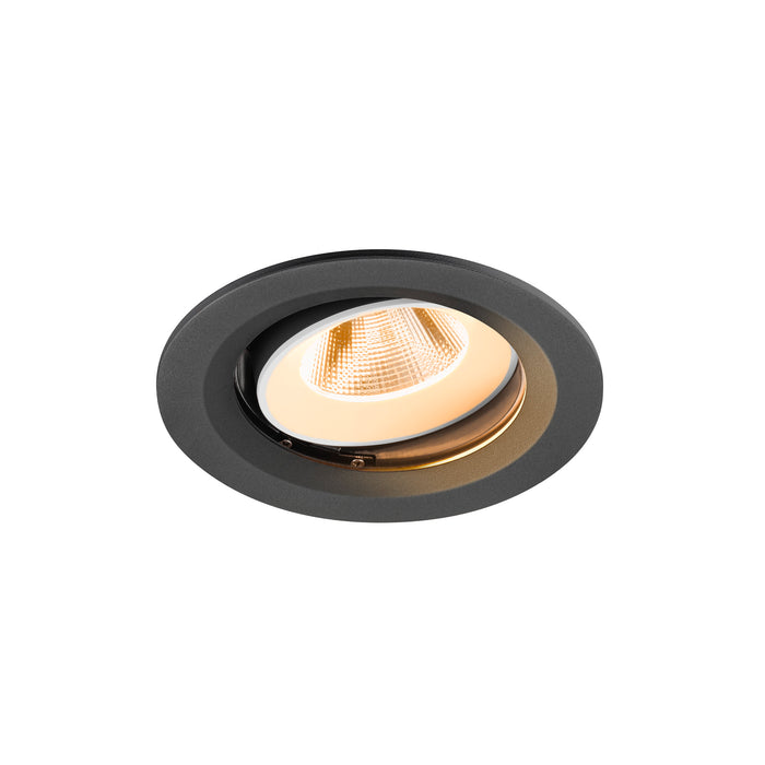 NUMINOS MOVE M, Recessed ceiling light, 2700 K, 20°, IP20, round, black / white