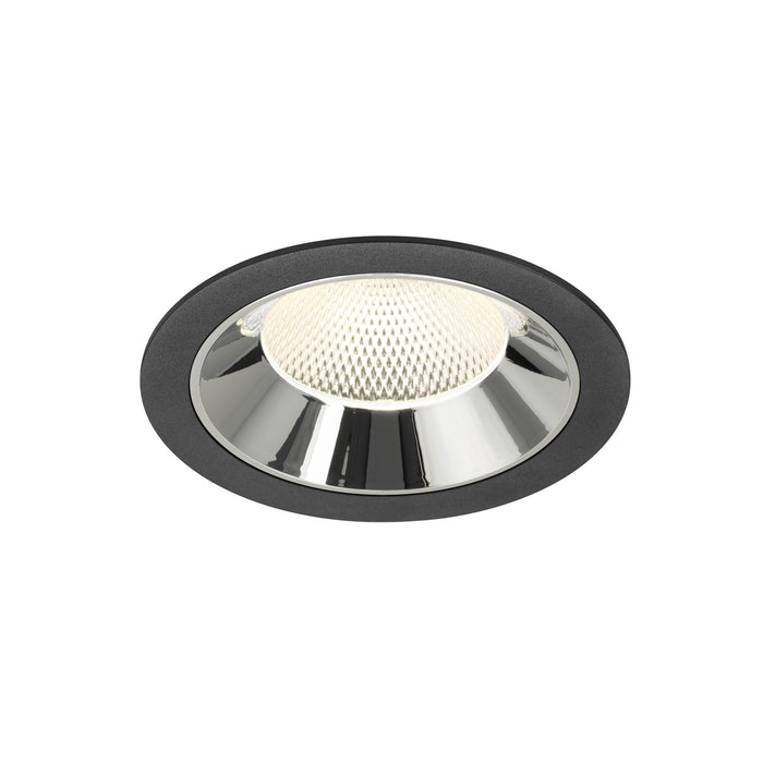NUMINOS XL, black/chrome recessed ceiling light 4000 K 40°