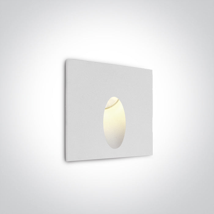 WHITE RECESSED IP54 3W WW 100-240V