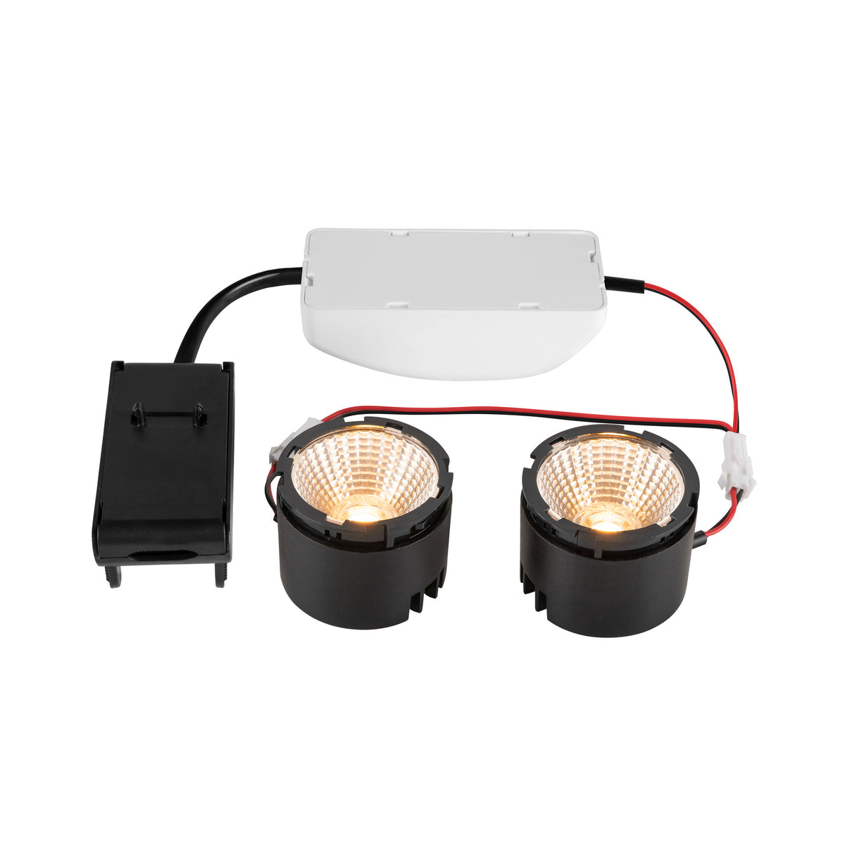 Dual Intensity Led Module NEW TRIA 155, DOUBLE LED module, 2700K, 38°, PHASE, black — Intalite UK