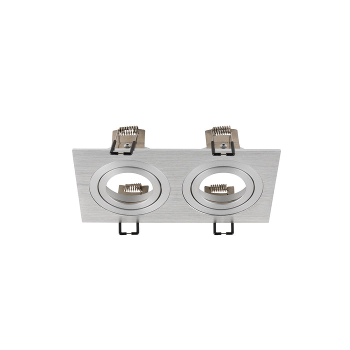 NEW TRIA 155, ceiling installation ring, L: 17 W: 9 H: 4 cm, two-lamp, IP 20, aluminium