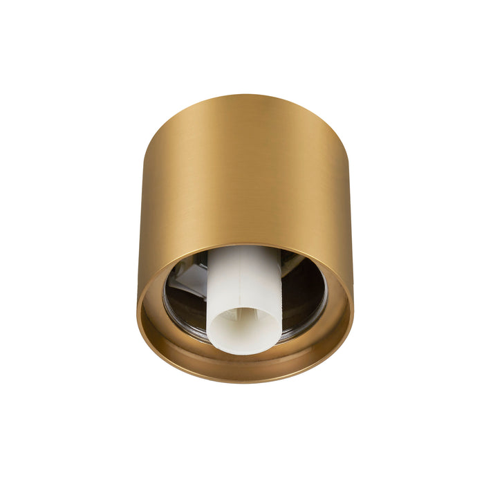 VARYT, ceiling-mounted light, round, 1x max. 6W, E14, brass