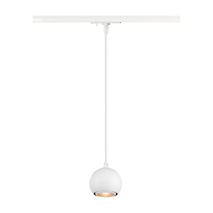 LIGHT EYE 90, 1~ pendant light, GU10, pendant length 150cm, 1x max. 6W, white