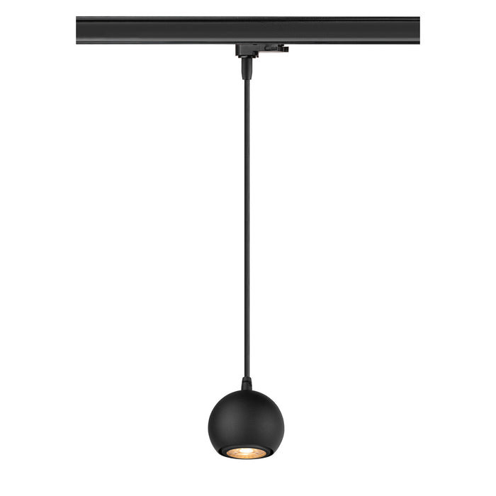 LIGHT EYE 90, 3~ pendant light, GU10, pendant length 150cm, 1x max. 6W, matt black