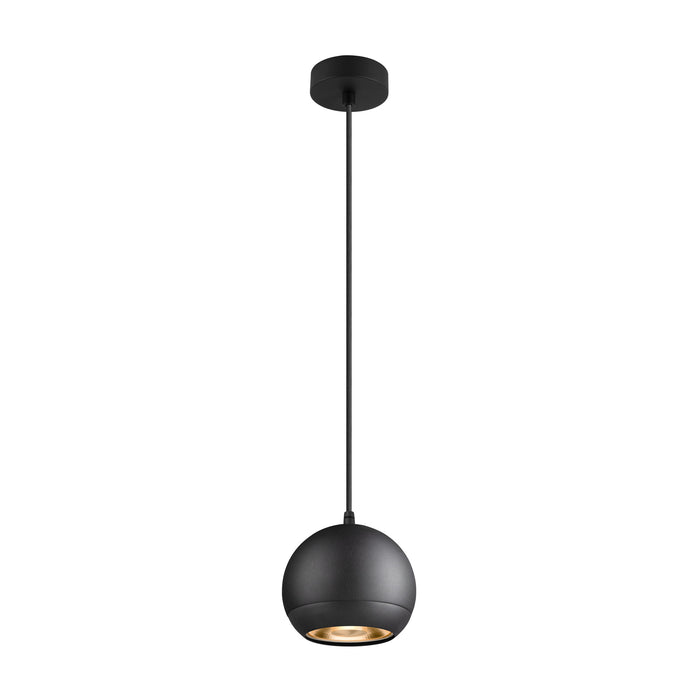 LIGHT EYE 150, pendant light, GU10, pendant length 150cm, 1x max. 13W, matt black