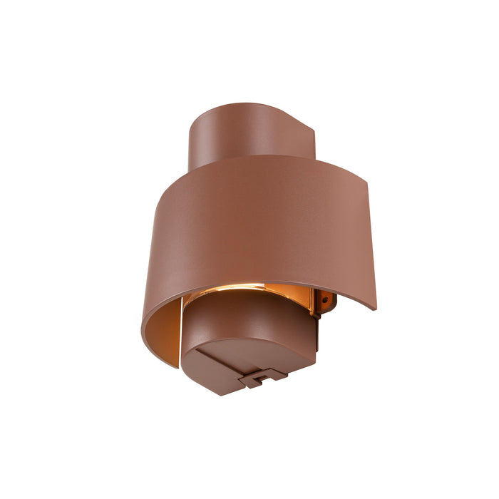 PHOTONI CYL, wall-mounted light, cylindrical, 1x max. 13W, E27, rust