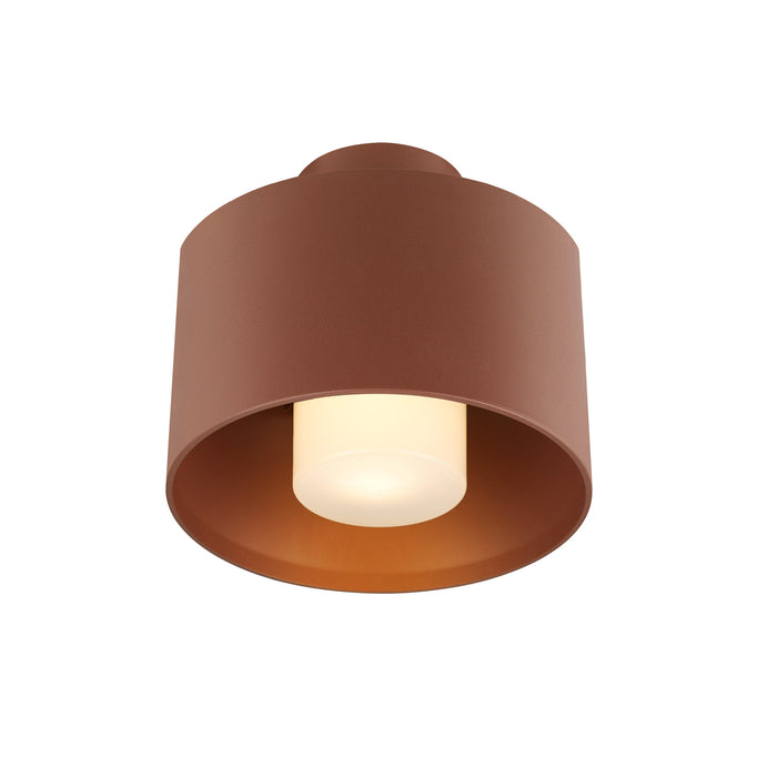 PHOTONI CYL, ceiling-mounted light, cylindrical, 1x max. 13W, E27, rust