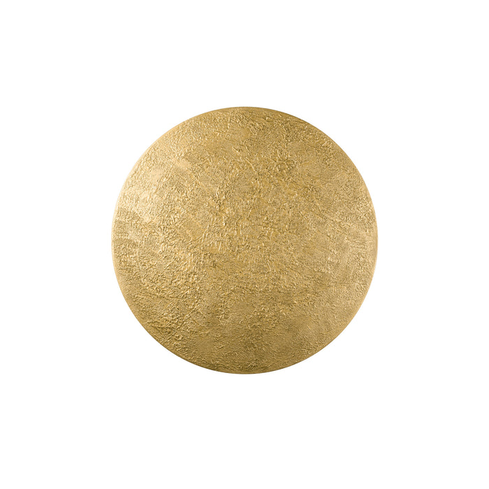 MANA 60 lampshade, round, moon structure, H: 4.2 cm, gold