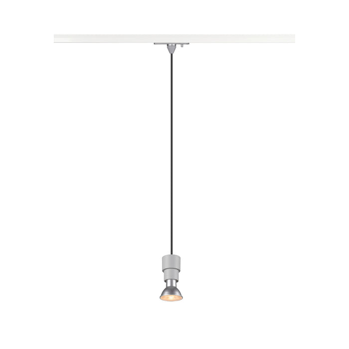 PURI 2.0 Basic, 1~ pendant light, GU10, pendant length 200cm, 1x max. 6W, grey