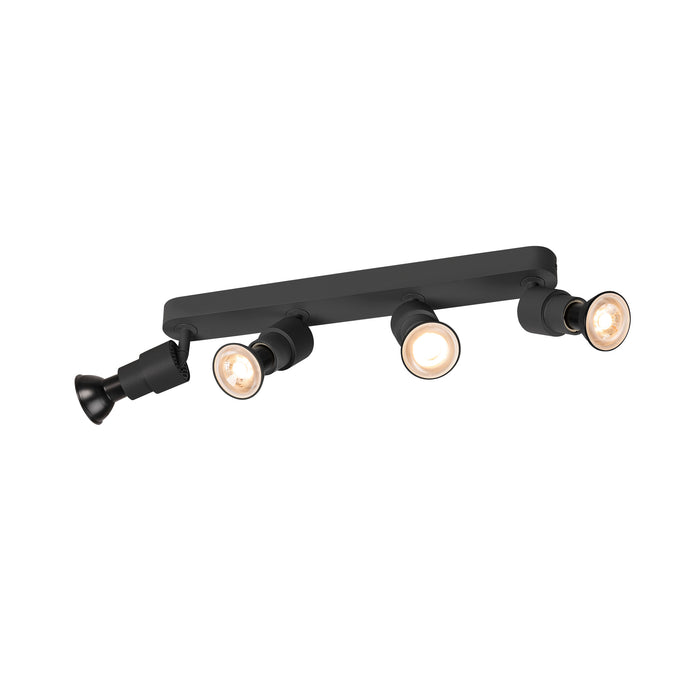 PURI 2.0 Basic, wall and ceiling-mounted light, long, 4 x max. 6W GU10, black