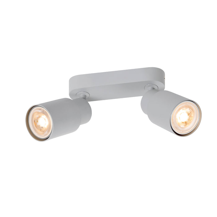 PURI 2.0 Tube, wall and ceiling-mounted light, long, 2 x max. 6W GU10, grey