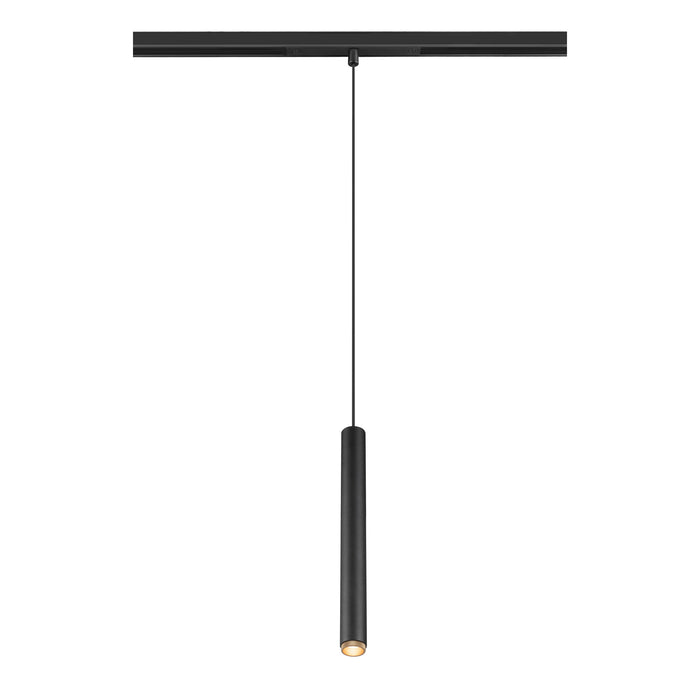 GRIP! S, 48V pendant light, pendant length 200cm, 2700 K, 29°, DALI, black / gold