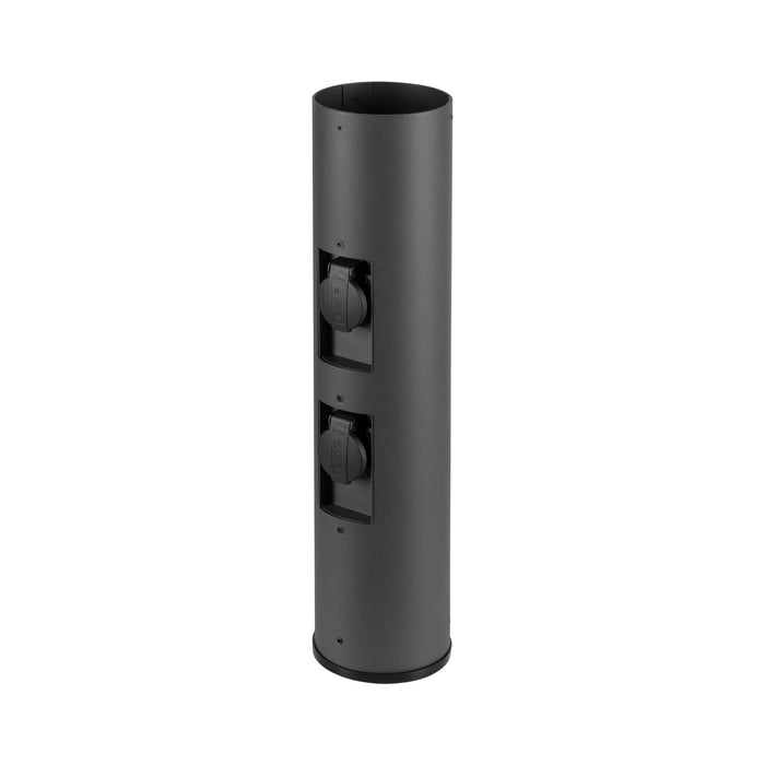 M-POL 60 Pole, Bollard, two sockets, anthracite, 53.4cm