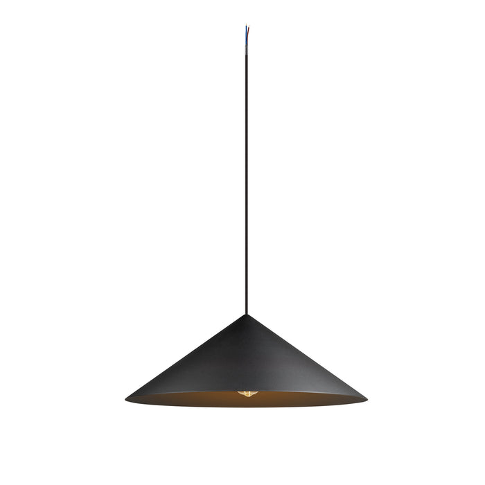 MAGICO 55, pendant light, E27, pendant length 180cm, 1x max. 10W, matt black