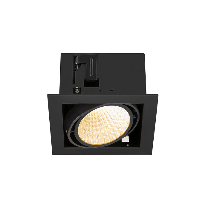 KADUX, recessed ceiling light, single, 3000K, DALI 2, touch, 30°, black