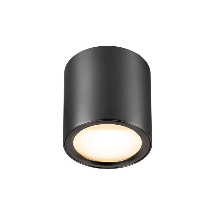 OCULUS, surface-mounted ceiling light, round, 2000-3000K, 11W, dim-to-warm, PHASE, 100°, dark bronze