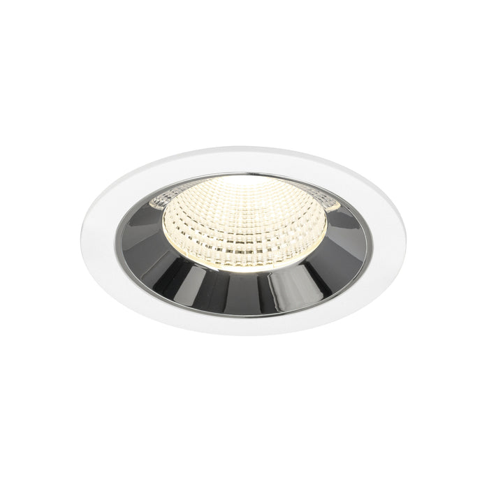 NUMINOS L, white/chrom recessed ceiling light 4000 K 55°