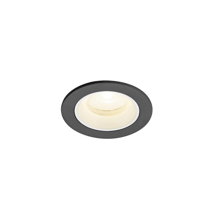 NUMINOS XS, Recessed ceiling light, 4000 K, 20°, IP20, round, black / white