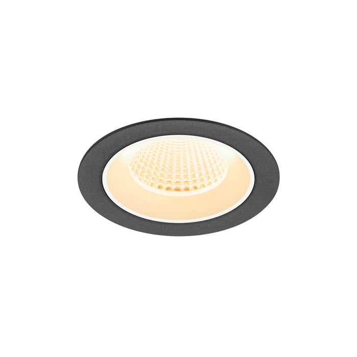 NUMINOS M, Recessed ceiling light, 3000 K, 40°, IP20, round, black / white
