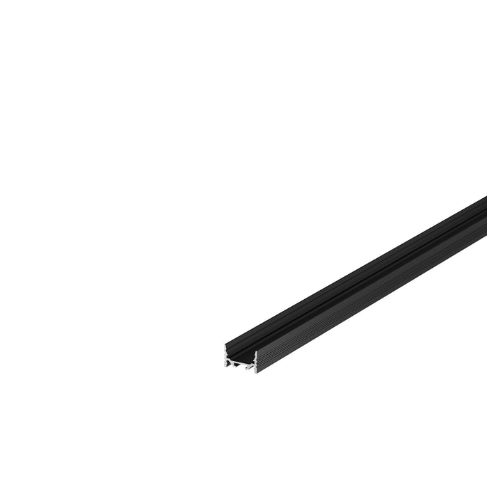 GRAZIA 20, surface mounted profile, LED, flat, grooved, 3 m, black