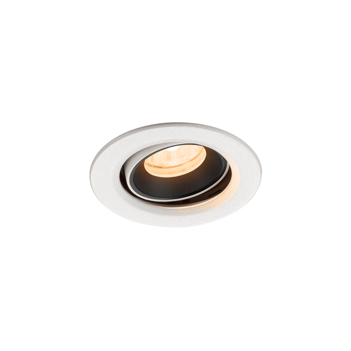 NUMINOS MOVE XS, white/black recessed ceiling light 2700 K 20°