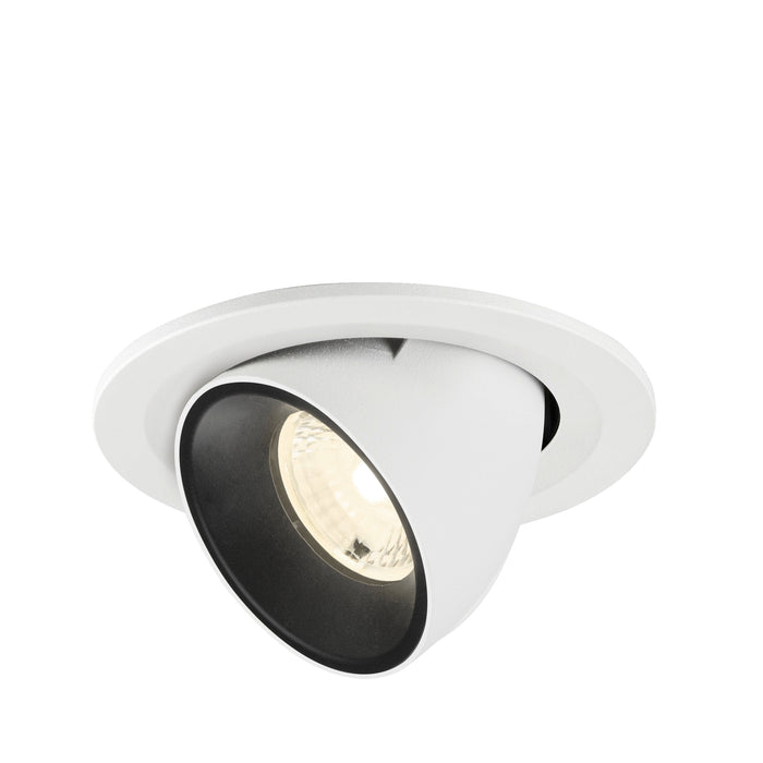 NUMINOS GIMBLE S, white/black recessed ceiling light 4000 K 40°