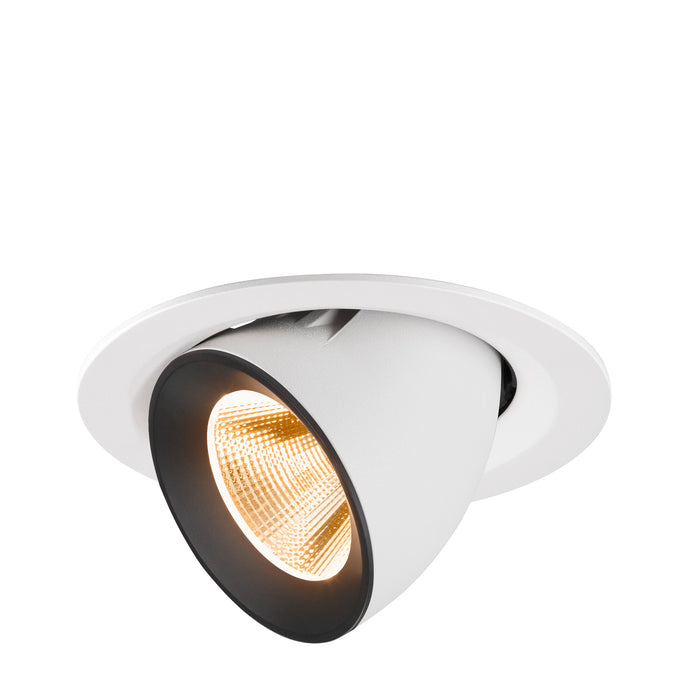 NUMINOS GIMBLE M, white/black recessed ceiling light 2700 K 20°