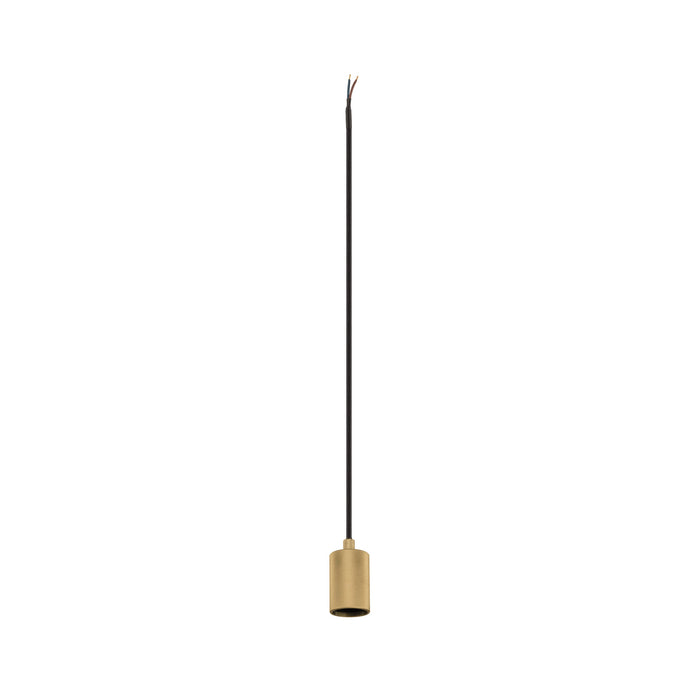 FITU PD, E27, ribbed, pendant light, pendant length 500 cm, open cable end, 1 x max. 15W, gold
