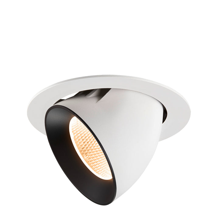 NUMINOS GIMBLE XL, white/black recessed ceiling light 2700 K 20°