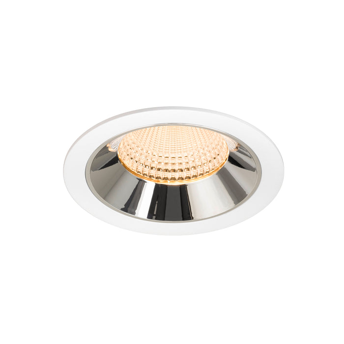 NUMINOS XL, white/chrom recessed ceiling light 2700 K 55°