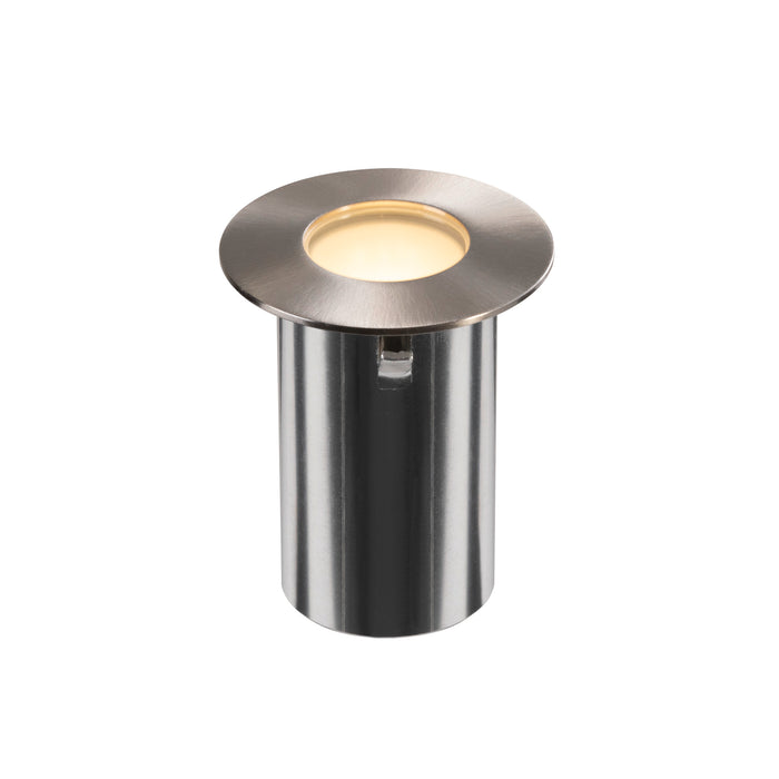 TRAIL-LITE 60, single, recessed floor light, 3000K, IP67, round, stainless steel / aluminium