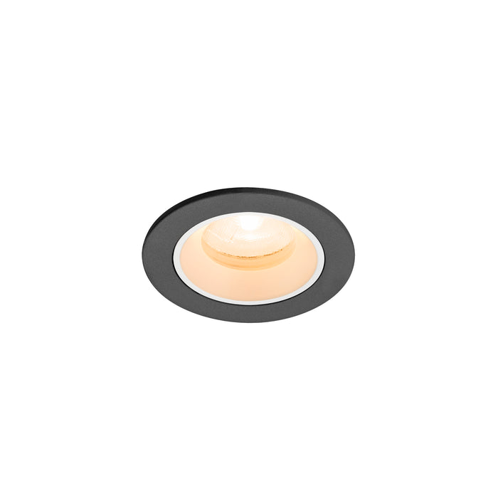NUMINOS XS, Recessed ceiling light, 2700 K, 20°, IP20, round, black / white