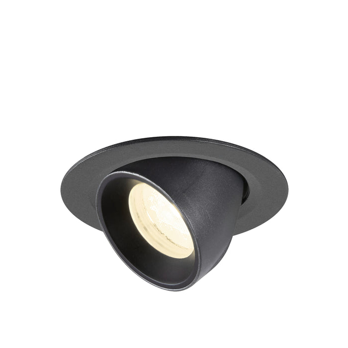NUMINOS GIMBLE XS, Recessed ceiling light, 4000 K, 40°, IP20, round, black