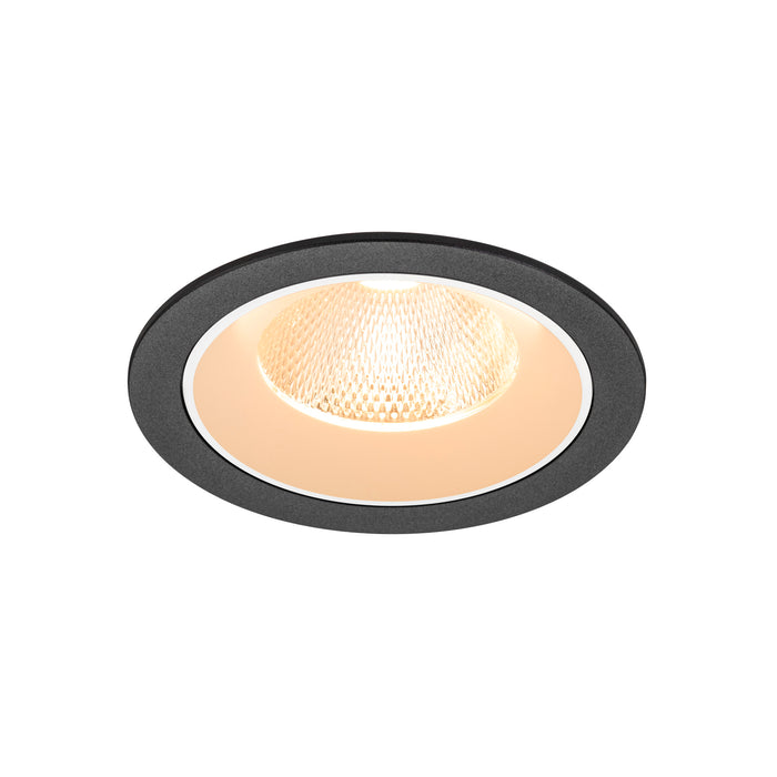 NUMINOS L, Recessed ceiling light, 2700 K, 20°, IP20, round, black / white