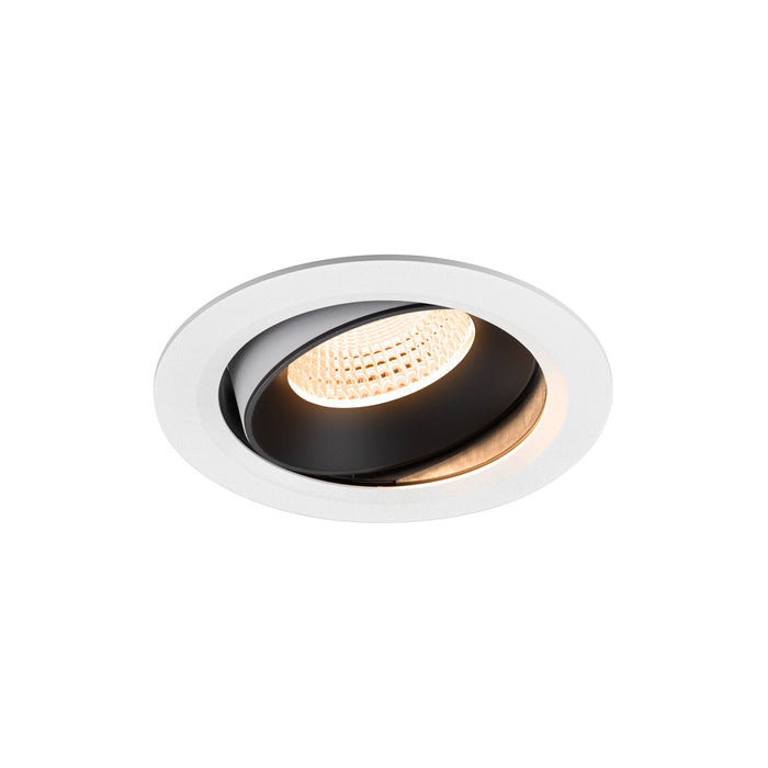 NUMINOS MOVE XL, white/black recessed ceiling light 2700 K 55°