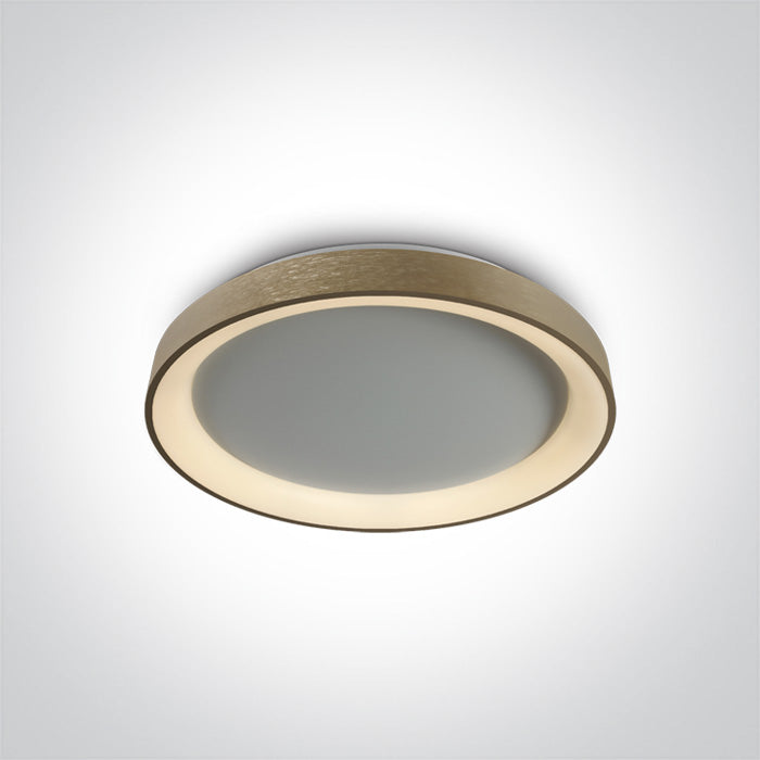 BRUSHED GOLD PLAFO LED 30W CCTV IP20 230V DIMMABLE