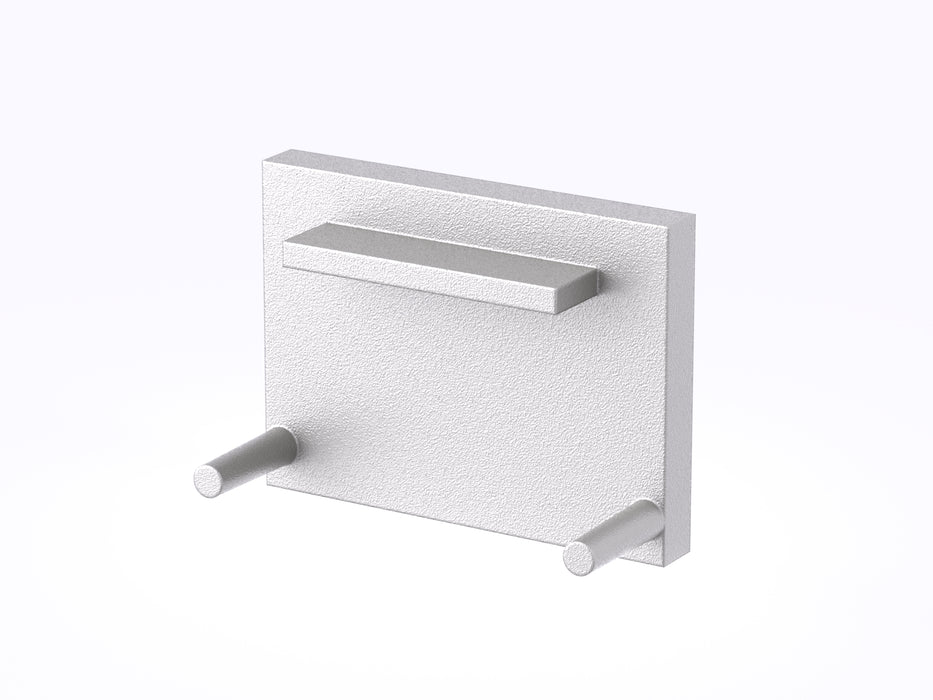 Led Profil Cap, 2 pcs, Silver