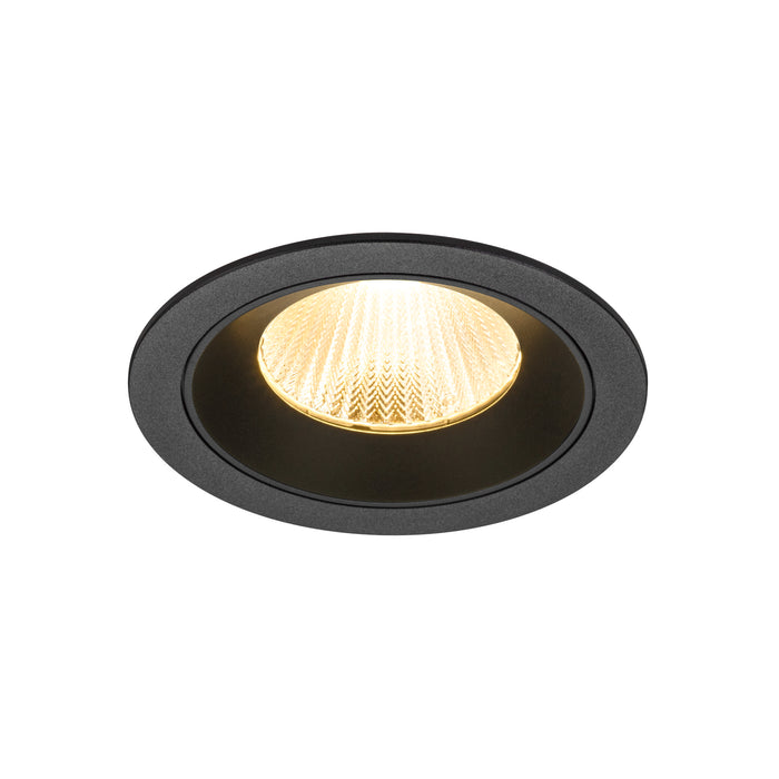 NUMINOS L, Recessed ceiling light, 3000 K, 40°, IP20, round, black