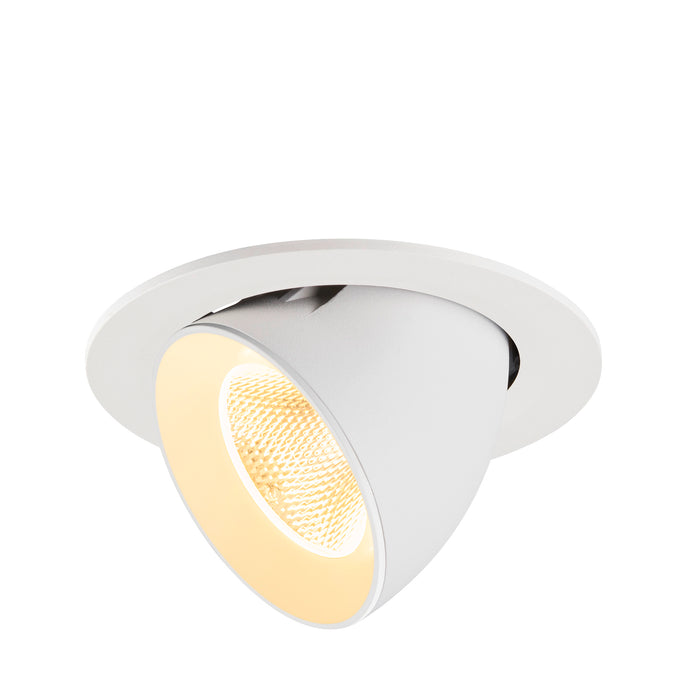 NUMINOS GIMBLE L, Recessed ceiling light, 3000 K, 20°, IP20, round, white
