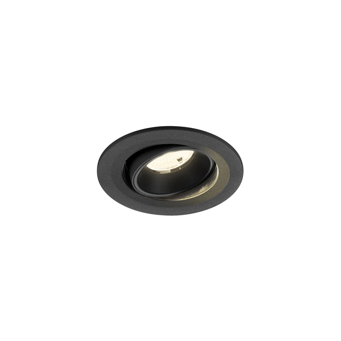 NUMINOS MOVE S, Recessed ceiling light, 4000 K, 55°, IP20, round, black