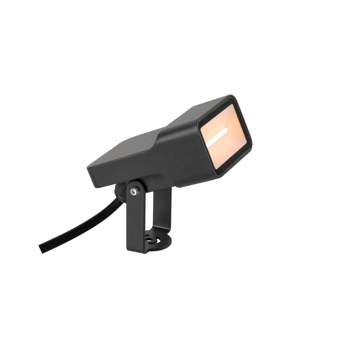 SYNA WIDE, ground spike light, 2200 K, 115°, IP65, square, black