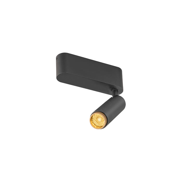 GRIP! S, Ceiling-mounted light, single, PHASE, 3000K, 11W, 29°, black / gold
