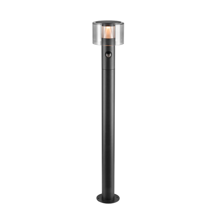 TAHA II 90, Free-standing lamp, SENSOR, 2200/2700 K, IP54, cylindrical, black