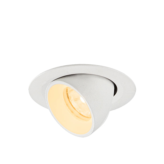 NUMINOS GIMBLE XS, Recessed ceiling light, 3000 K, 20°, IP20, round, white