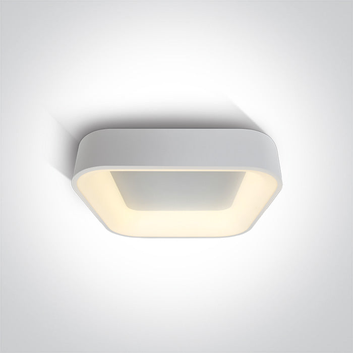 WHITE SQUARE PLAFO LED 38W CCTV IP20 230V DIMMABLE