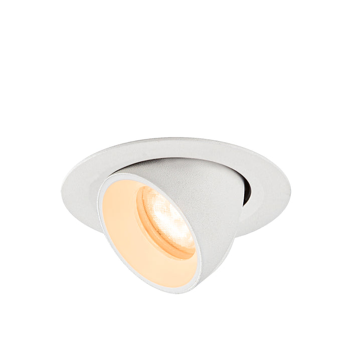 NUMINOS GIMBLE XS, Recessed ceiling light, 2700 K, 55°, IP20, round, white