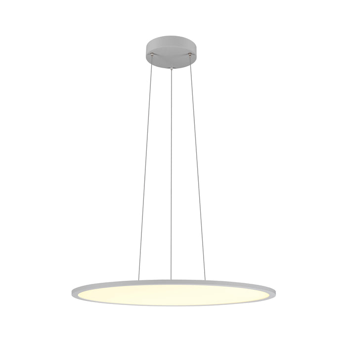 PANEL 60, pendant light, round, DALI, pendant length 200 cm, 3000/4000K, 90°, grey
