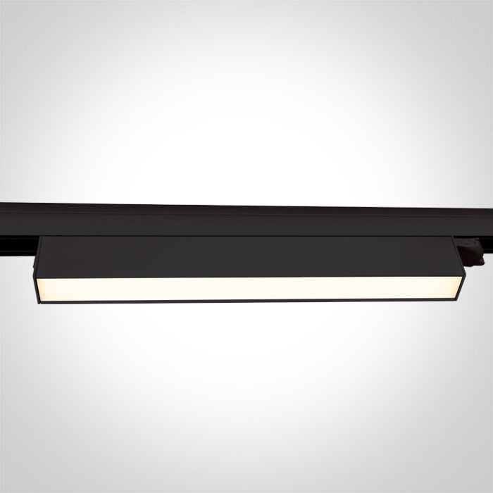 BLACK 36W CCTV LINEAR TRACK LIGHT 230V IP20